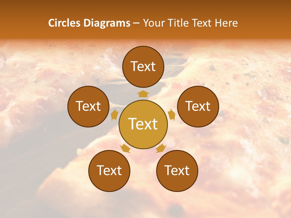 A Close Up Of A Slice Of Pizza On A Table PowerPoint Template