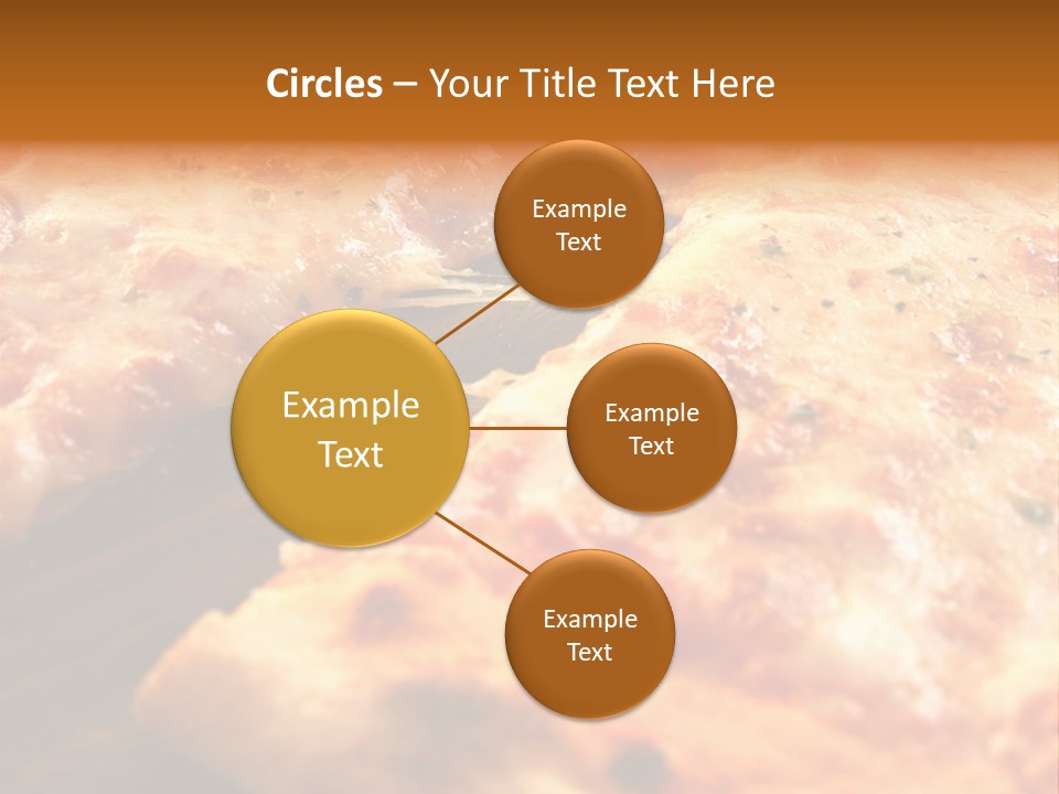 A Close Up Of A Slice Of Pizza On A Table PowerPoint Template