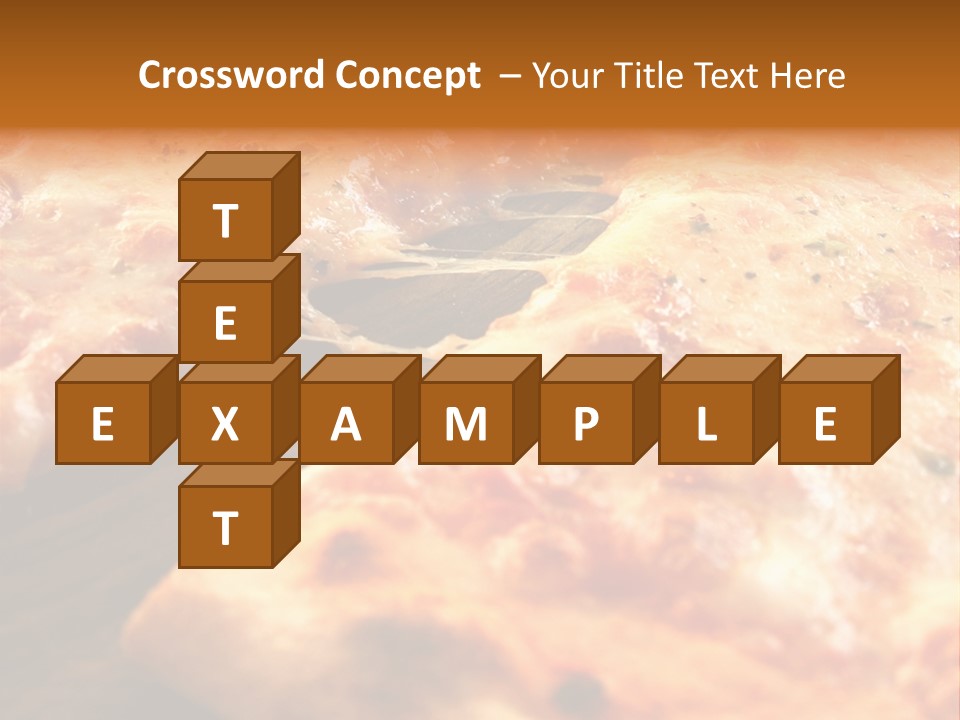 A Close Up Of A Slice Of Pizza On A Table PowerPoint Template