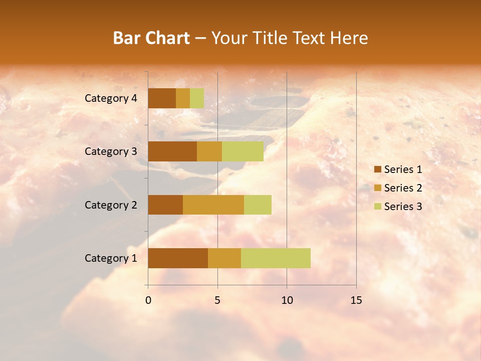 A Close Up Of A Slice Of Pizza On A Table PowerPoint Template