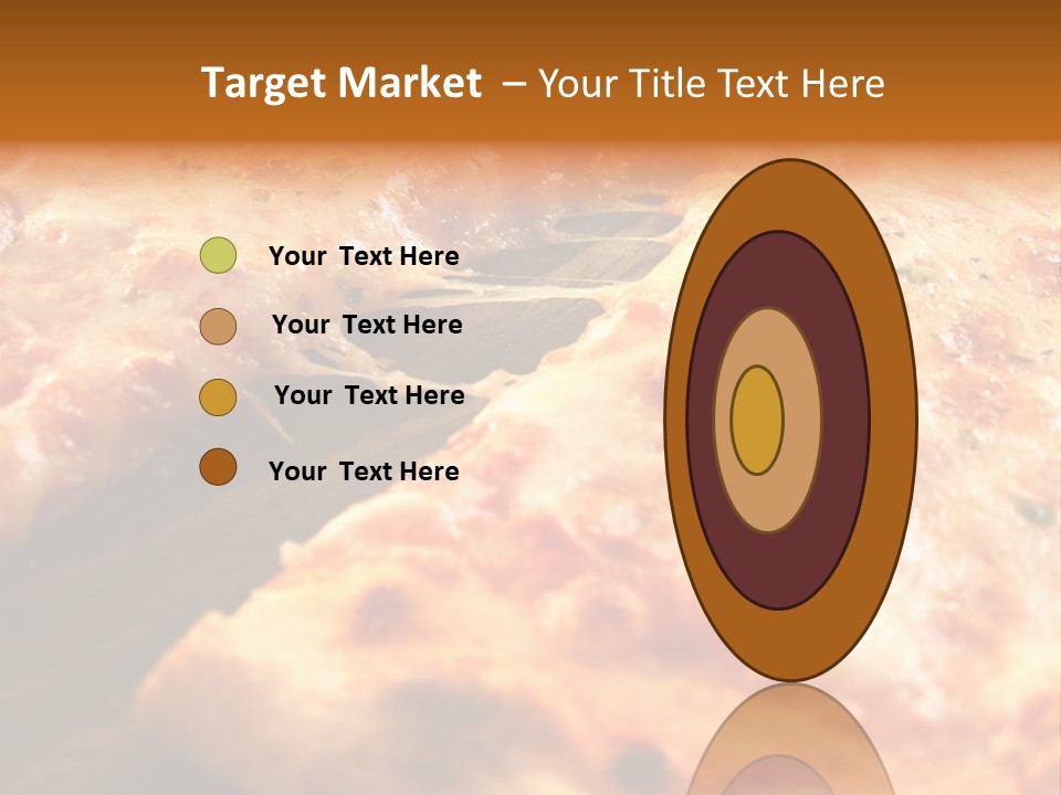 A Close Up Of A Slice Of Pizza On A Table PowerPoint Template