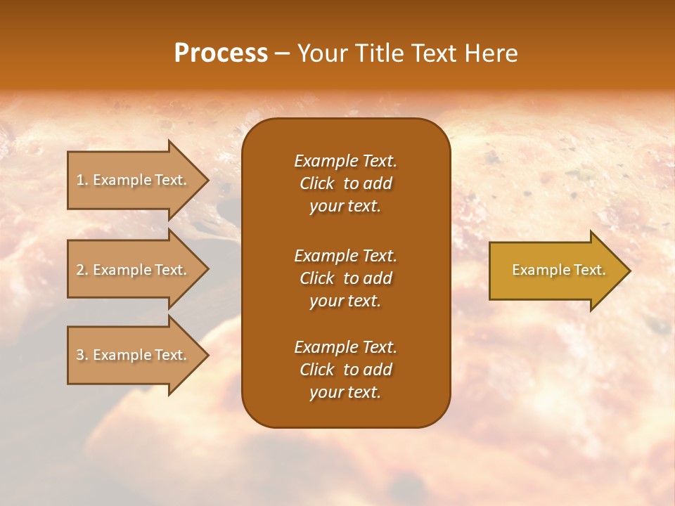 A Close Up Of A Slice Of Pizza On A Table PowerPoint Template