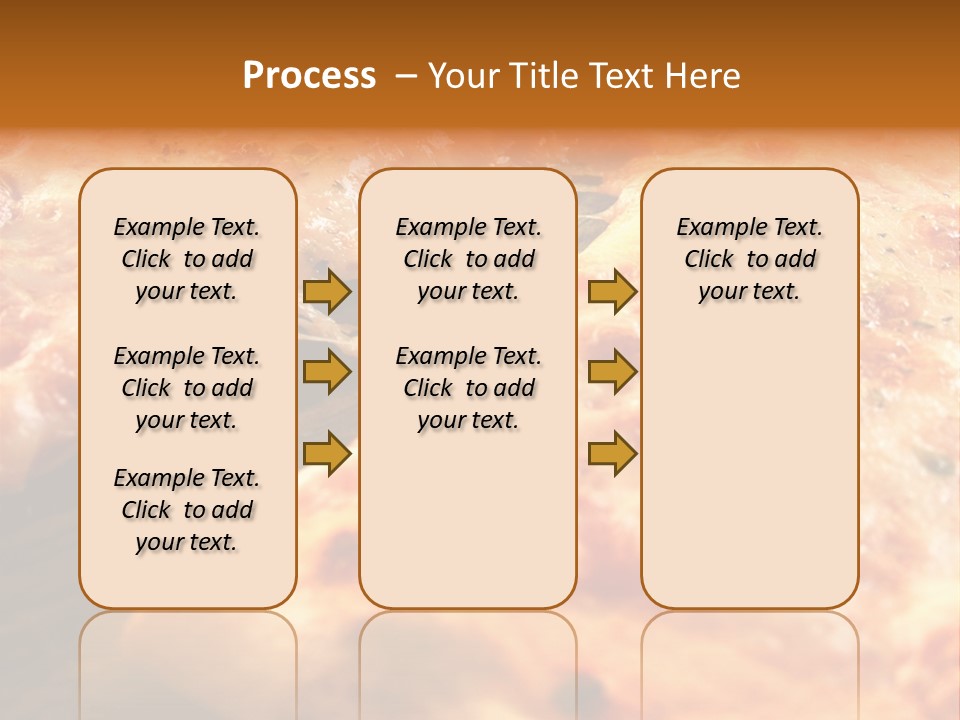 A Close Up Of A Slice Of Pizza On A Table PowerPoint Template
