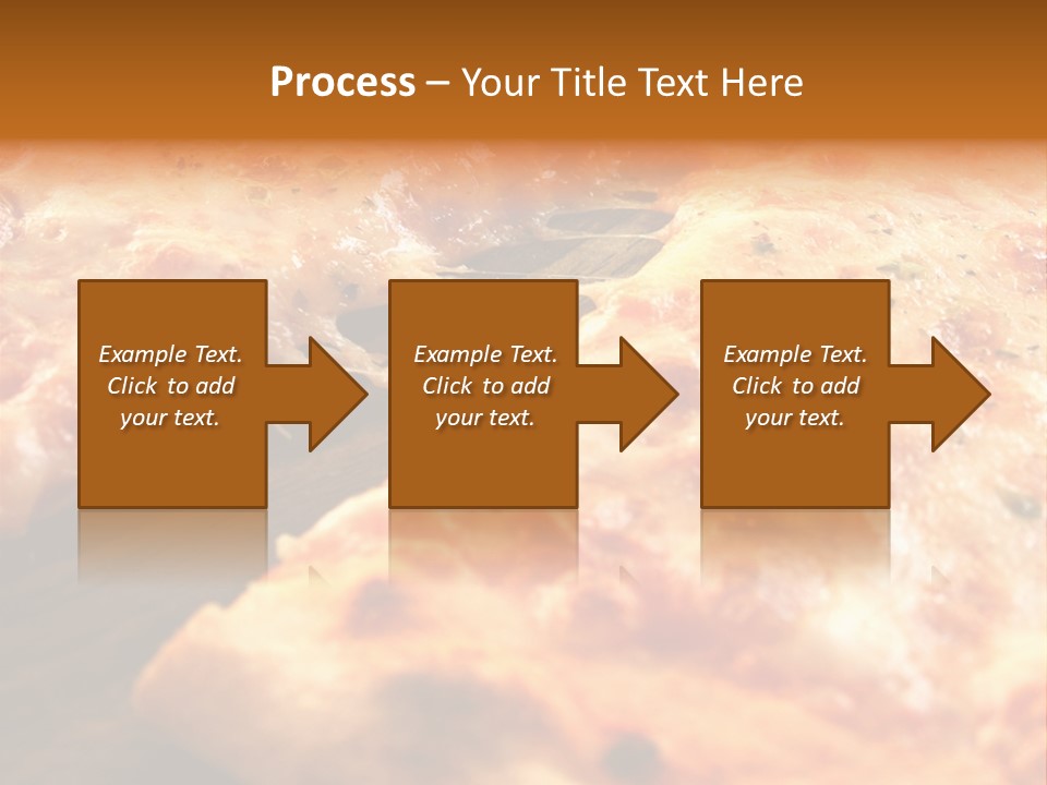 A Close Up Of A Slice Of Pizza On A Table PowerPoint Template