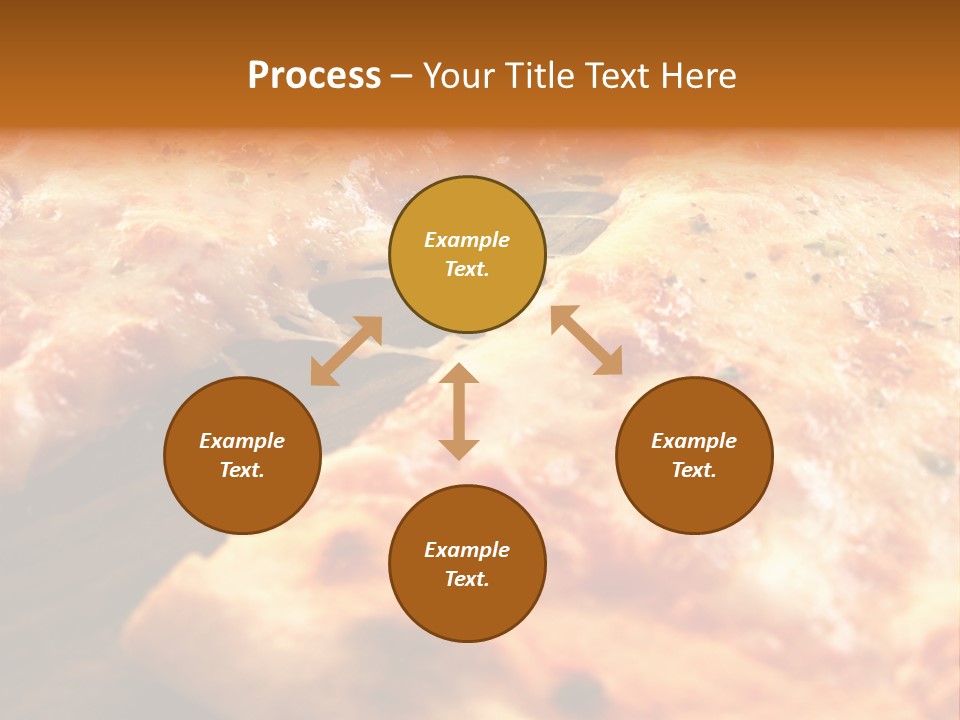 A Close Up Of A Slice Of Pizza On A Table PowerPoint Template