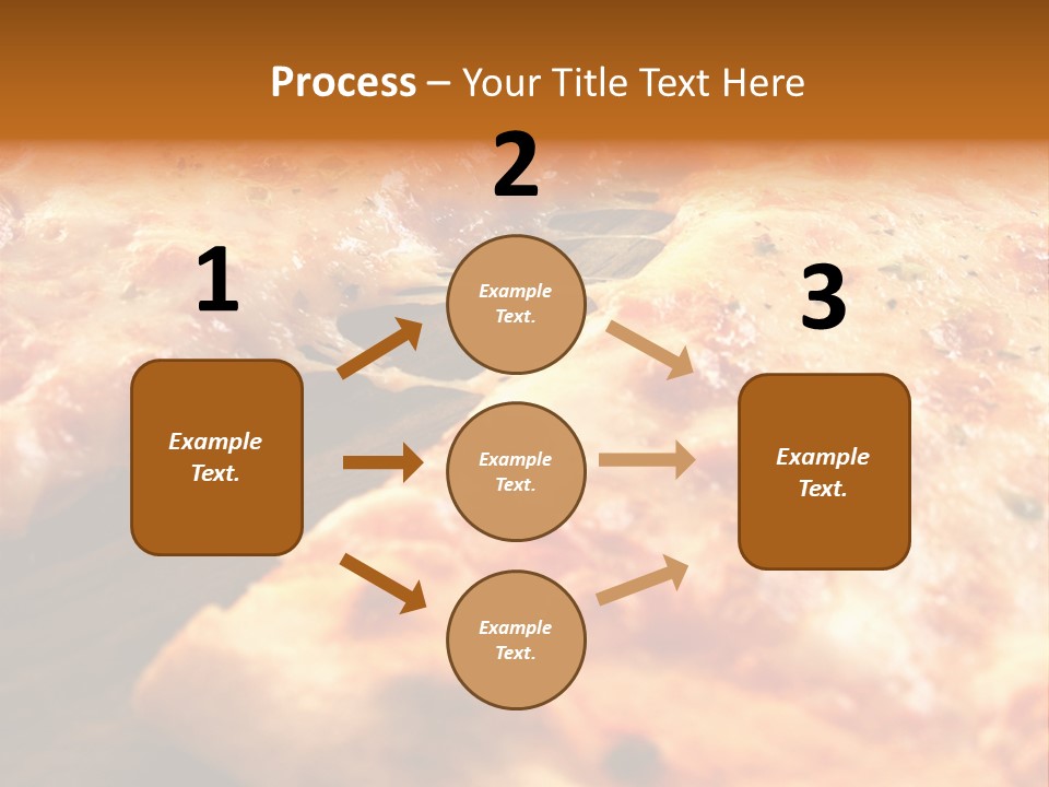 A Close Up Of A Slice Of Pizza On A Table PowerPoint Template