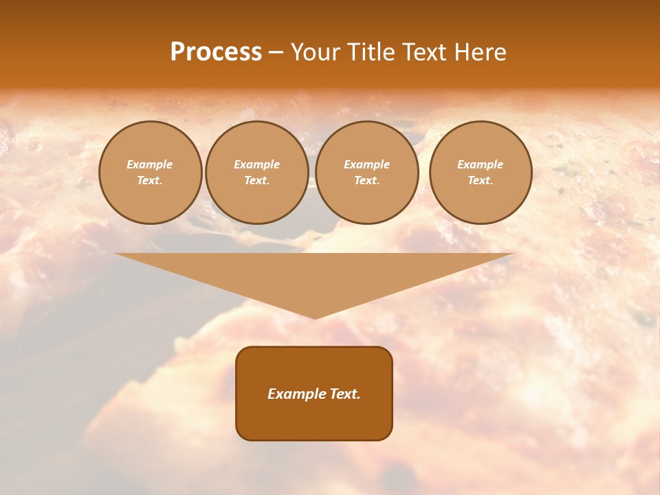 A Close Up Of A Slice Of Pizza On A Table PowerPoint Template