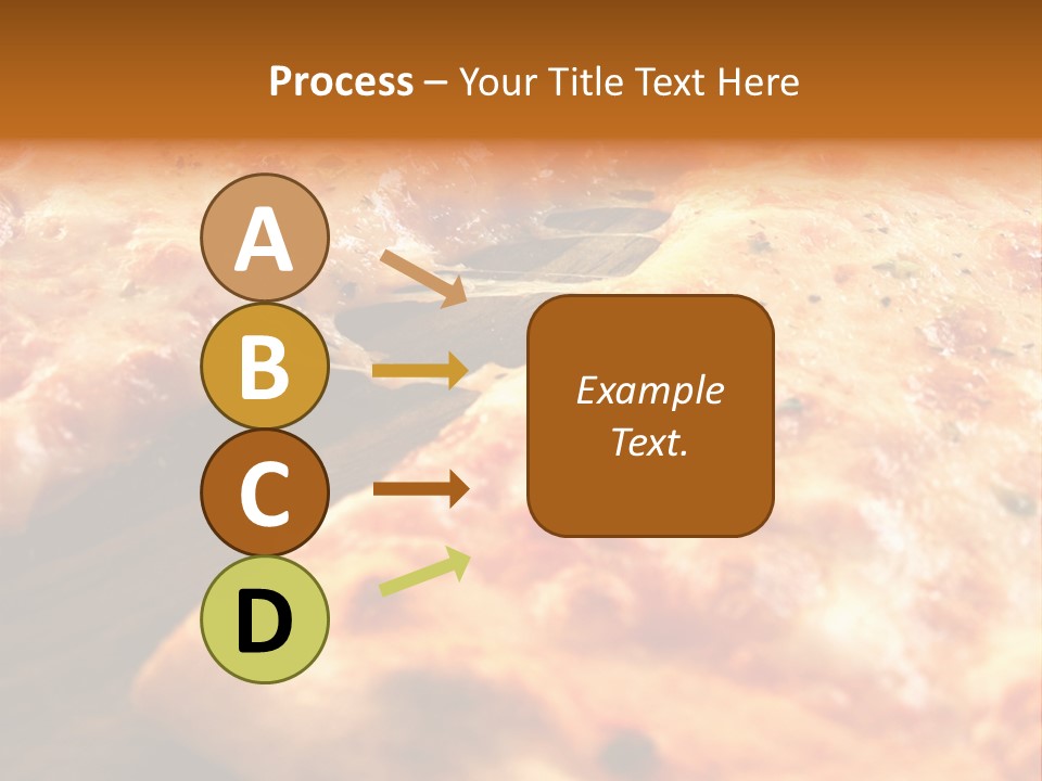 A Close Up Of A Slice Of Pizza On A Table PowerPoint Template