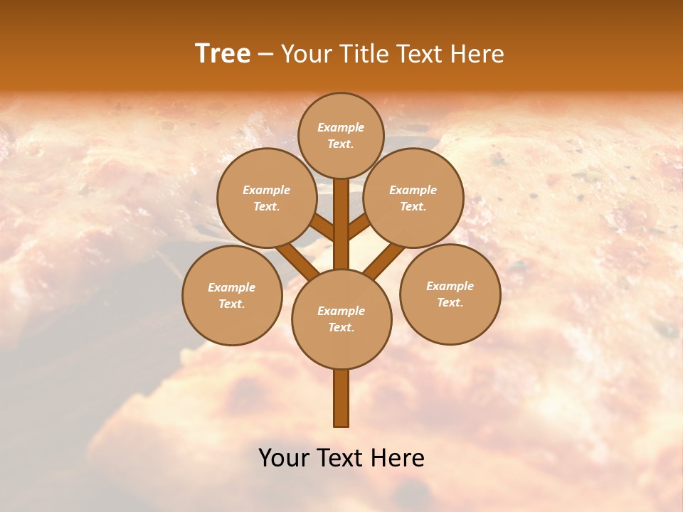 A Close Up Of A Slice Of Pizza On A Table PowerPoint Template