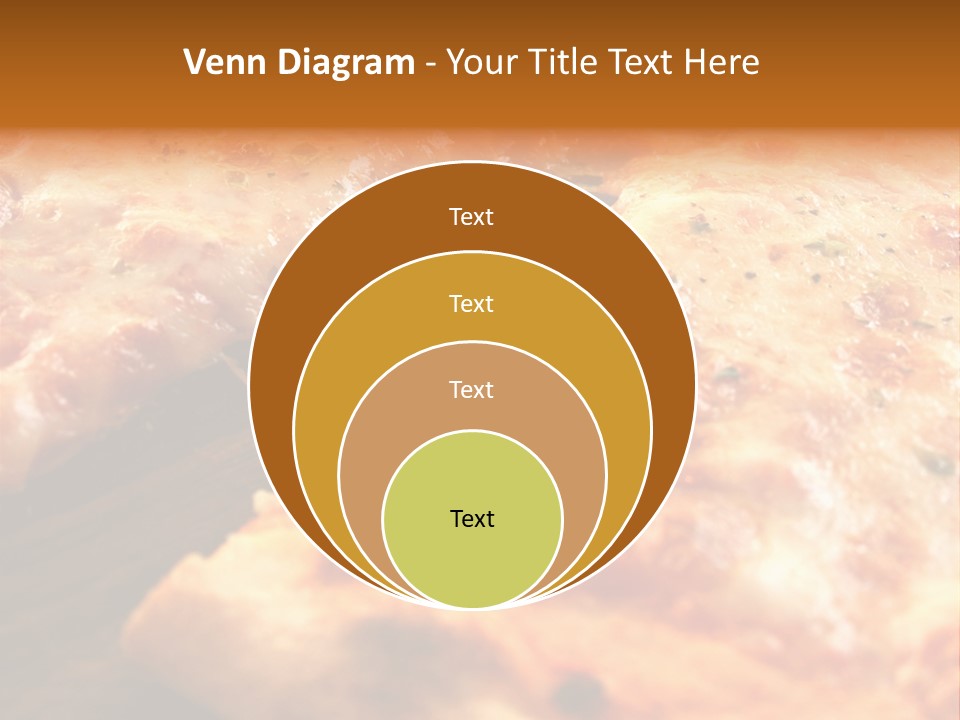 A Close Up Of A Slice Of Pizza On A Table PowerPoint Template