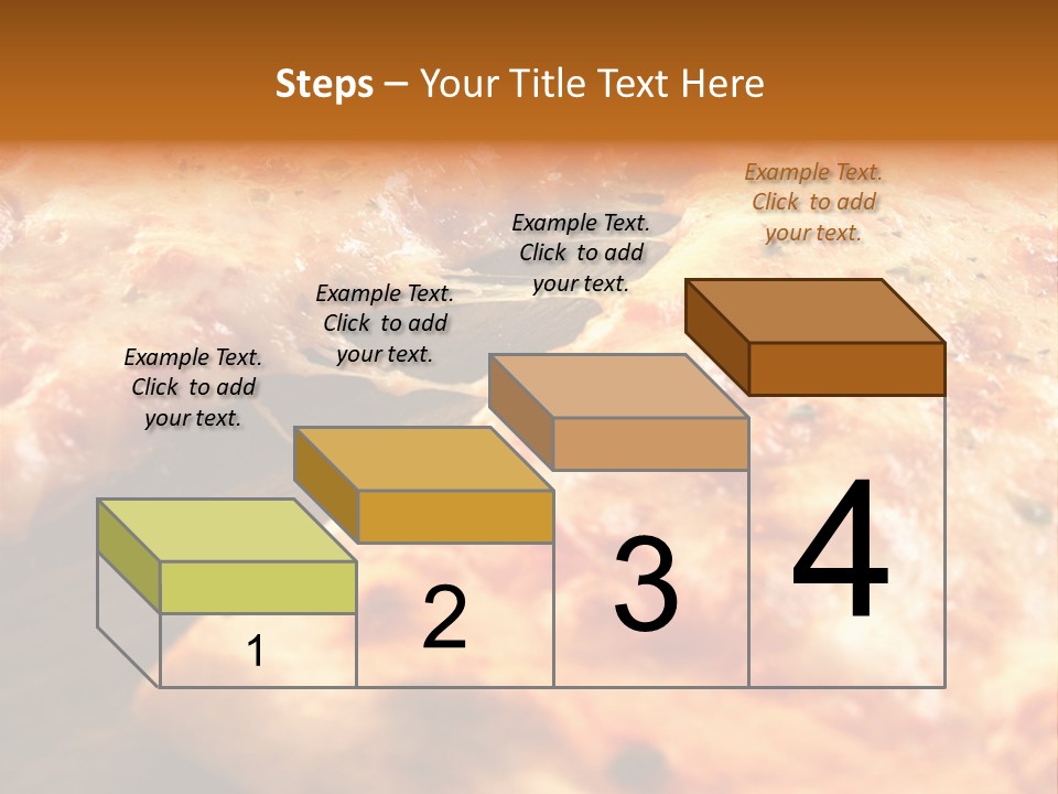 A Close Up Of A Slice Of Pizza On A Table PowerPoint Template