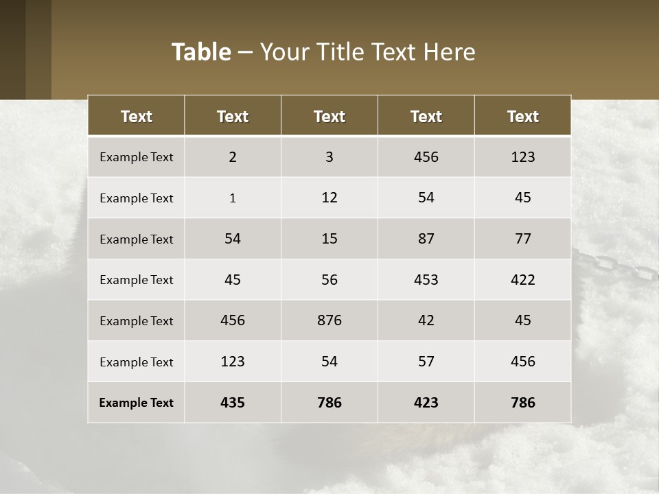 A Husky Dog Laying In The Snow Powerpoint Template PowerPoint Template