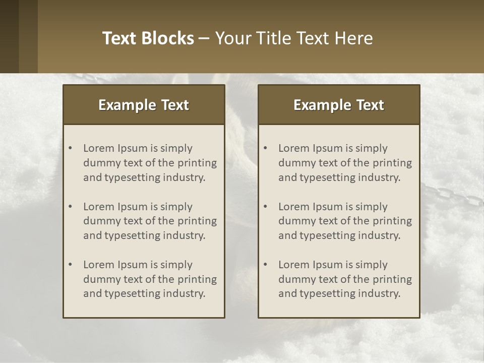 A Husky Dog Laying In The Snow Powerpoint Template PowerPoint Template