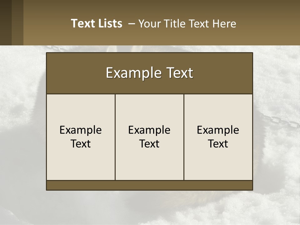 A Husky Dog Laying In The Snow Powerpoint Template PowerPoint Template