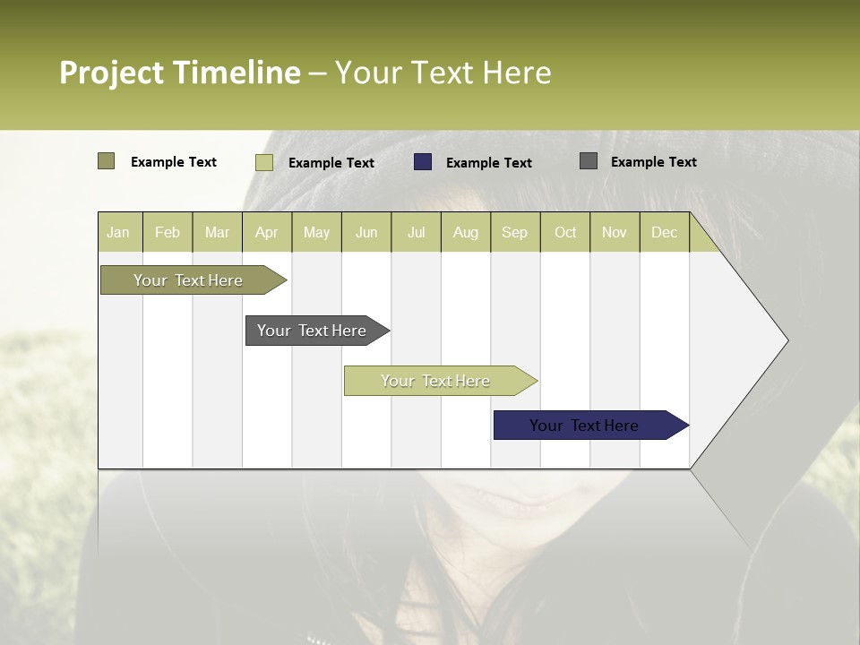 A Woman In A Hoodie Is Looking At The Camera PowerPoint Template