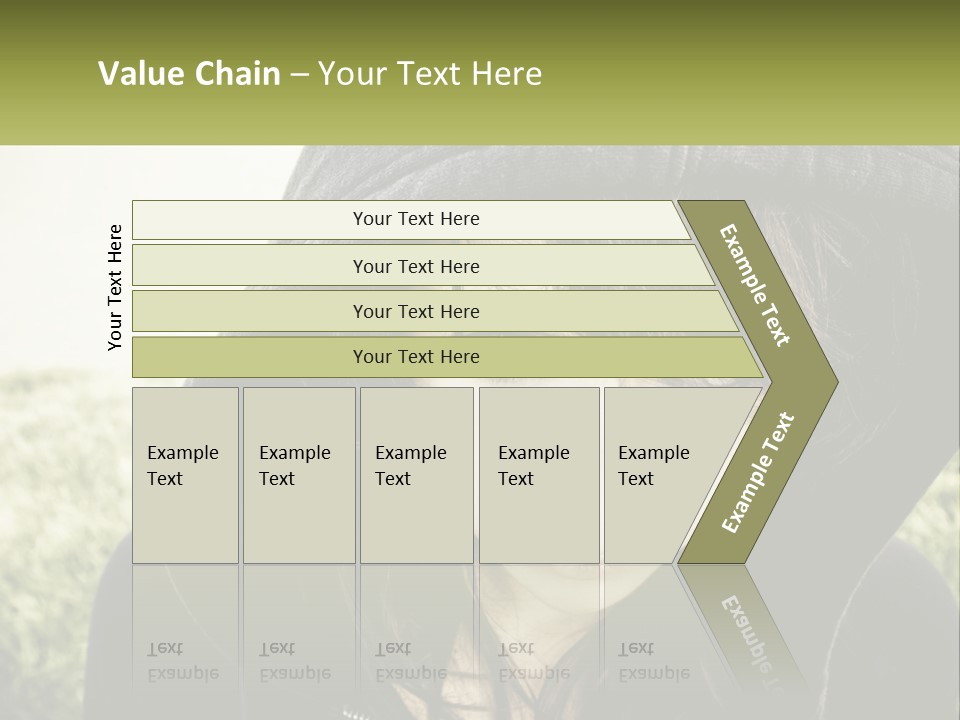A Woman In A Hoodie Is Looking At The Camera PowerPoint Template