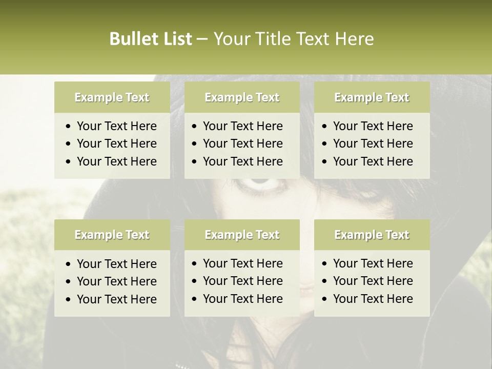 A Woman In A Hoodie Is Looking At The Camera PowerPoint Template