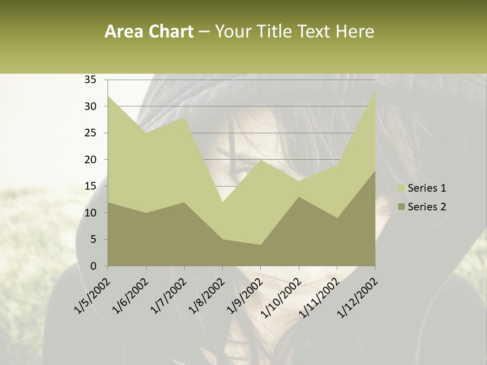A Woman In A Hoodie Is Looking At The Camera PowerPoint Template