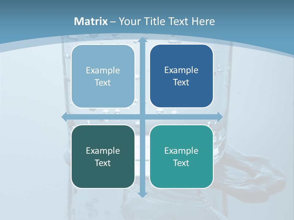 A Glass Of Water With A Toothbrush In It PowerPoint Template