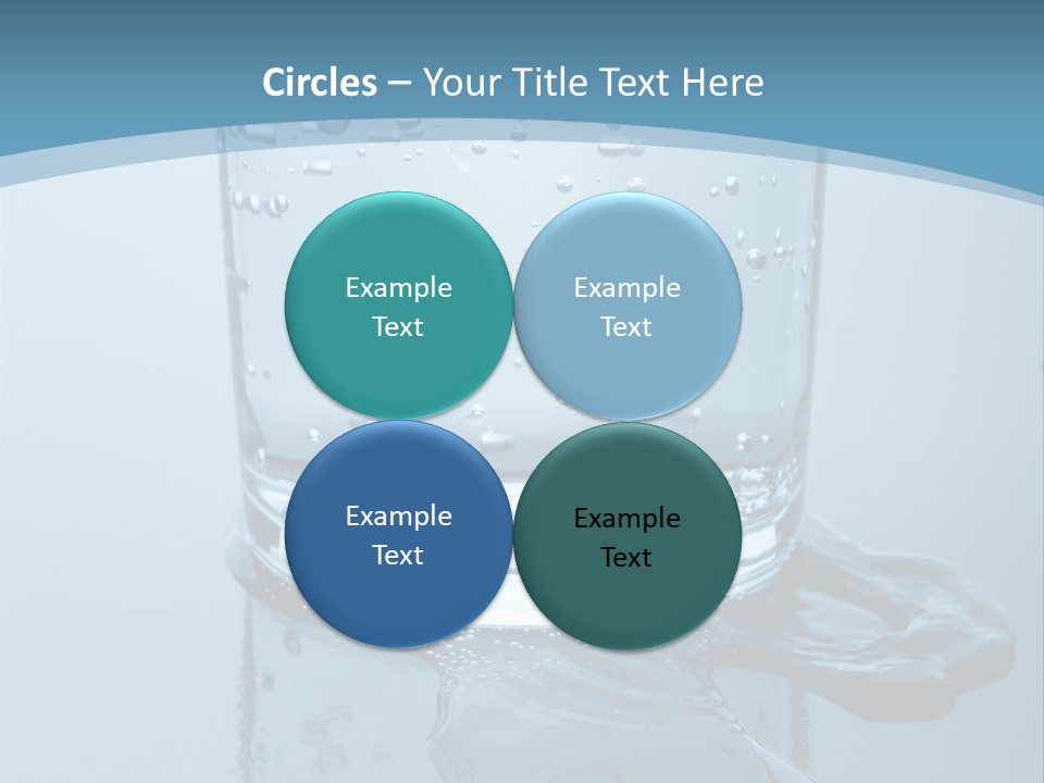 A Glass Of Water With A Toothbrush In It PowerPoint Template