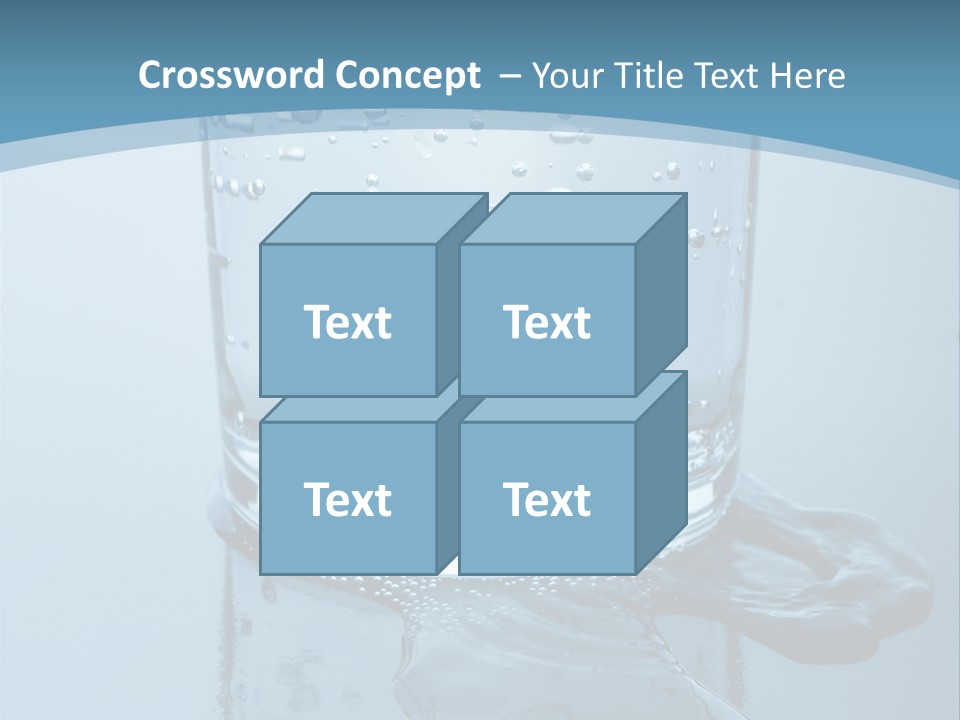 A Glass Of Water With A Toothbrush In It PowerPoint Template