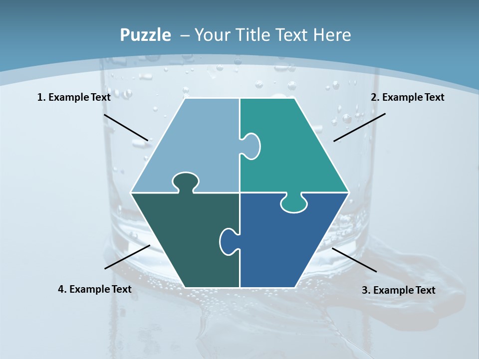 A Glass Of Water With A Toothbrush In It PowerPoint Template