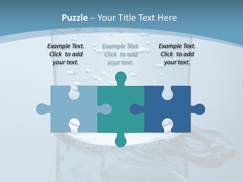 A Glass Of Water With A Toothbrush In It PowerPoint Template
