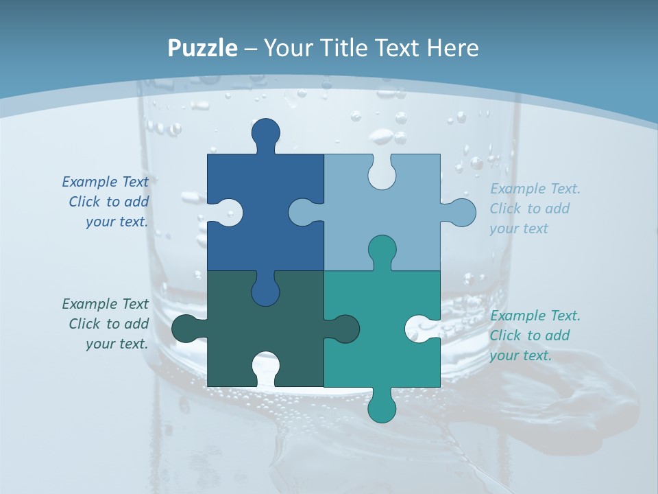 A Glass Of Water With A Toothbrush In It PowerPoint Template