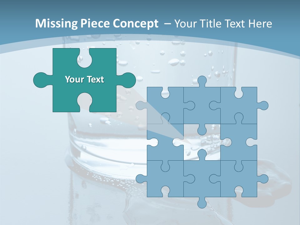 A Glass Of Water With A Toothbrush In It PowerPoint Template