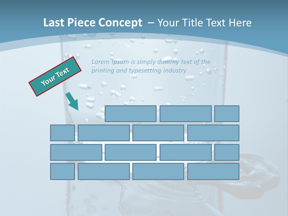 A Glass Of Water With A Toothbrush In It PowerPoint Template