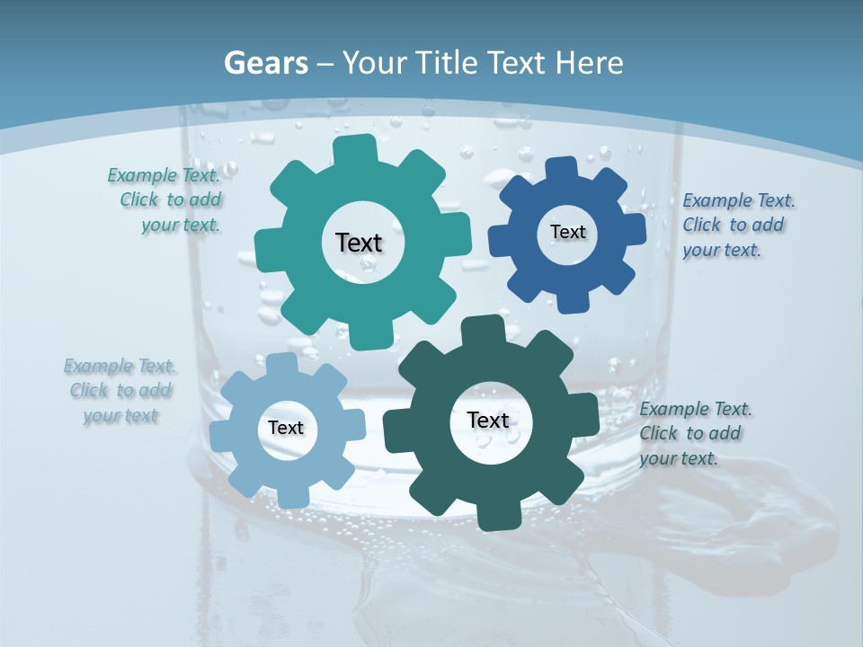 A Glass Of Water With A Toothbrush In It PowerPoint Template