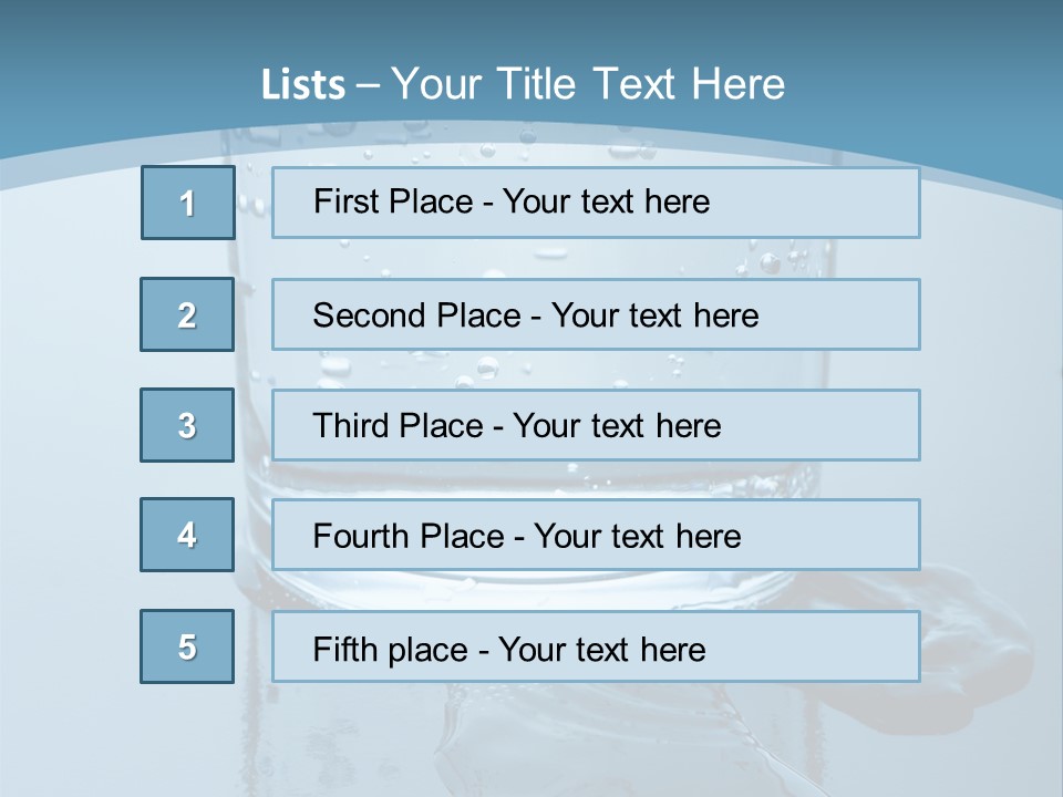 A Glass Of Water With A Toothbrush In It PowerPoint Template