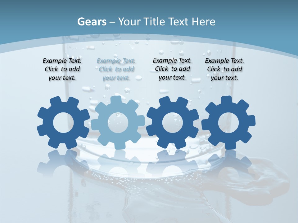 A Glass Of Water With A Toothbrush In It PowerPoint Template