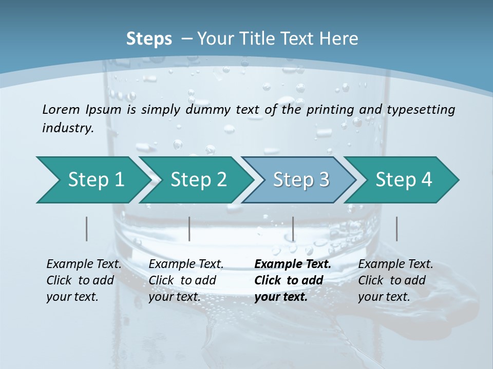 A Glass Of Water With A Toothbrush In It PowerPoint Template