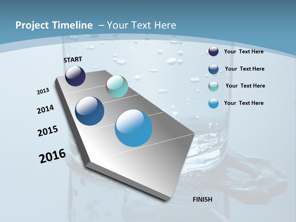 A Glass Of Water With A Toothbrush In It PowerPoint Template