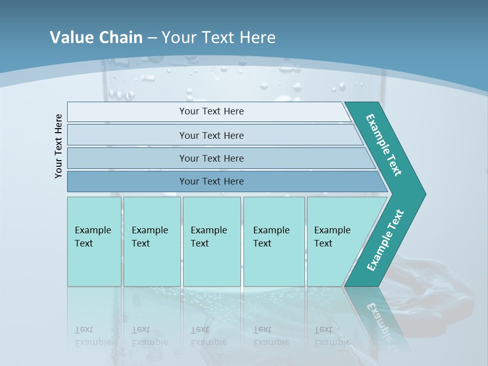 A Glass Of Water With A Toothbrush In It PowerPoint Template