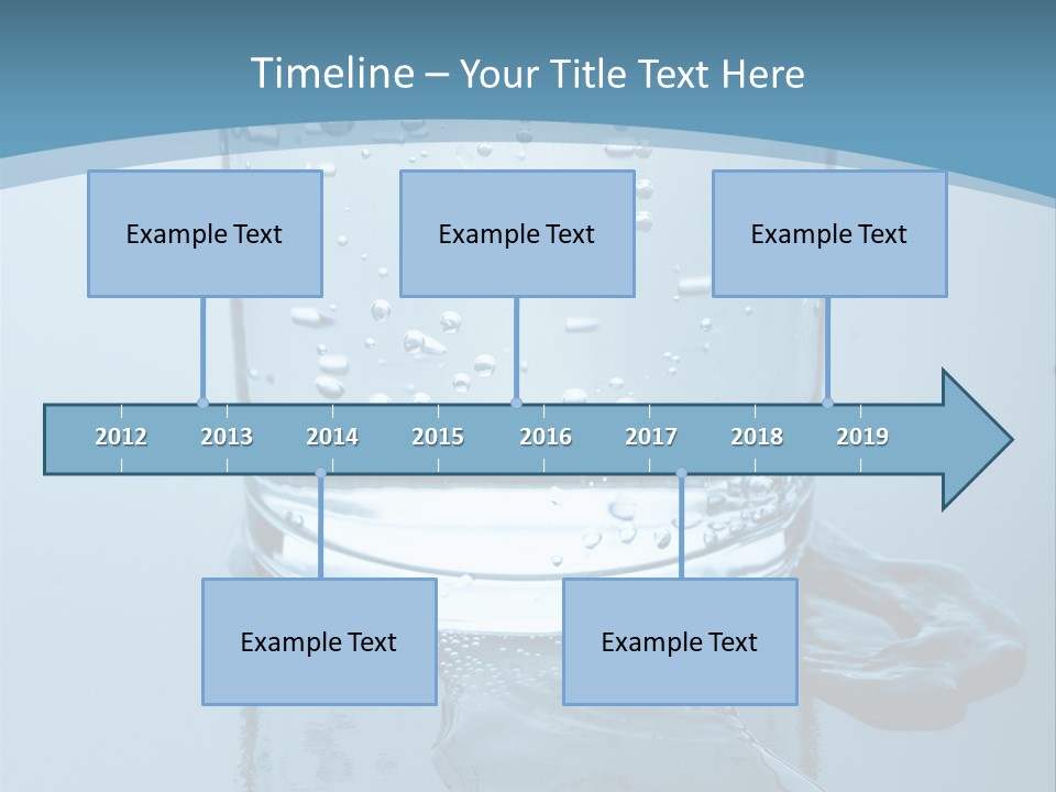 A Glass Of Water With A Toothbrush In It PowerPoint Template