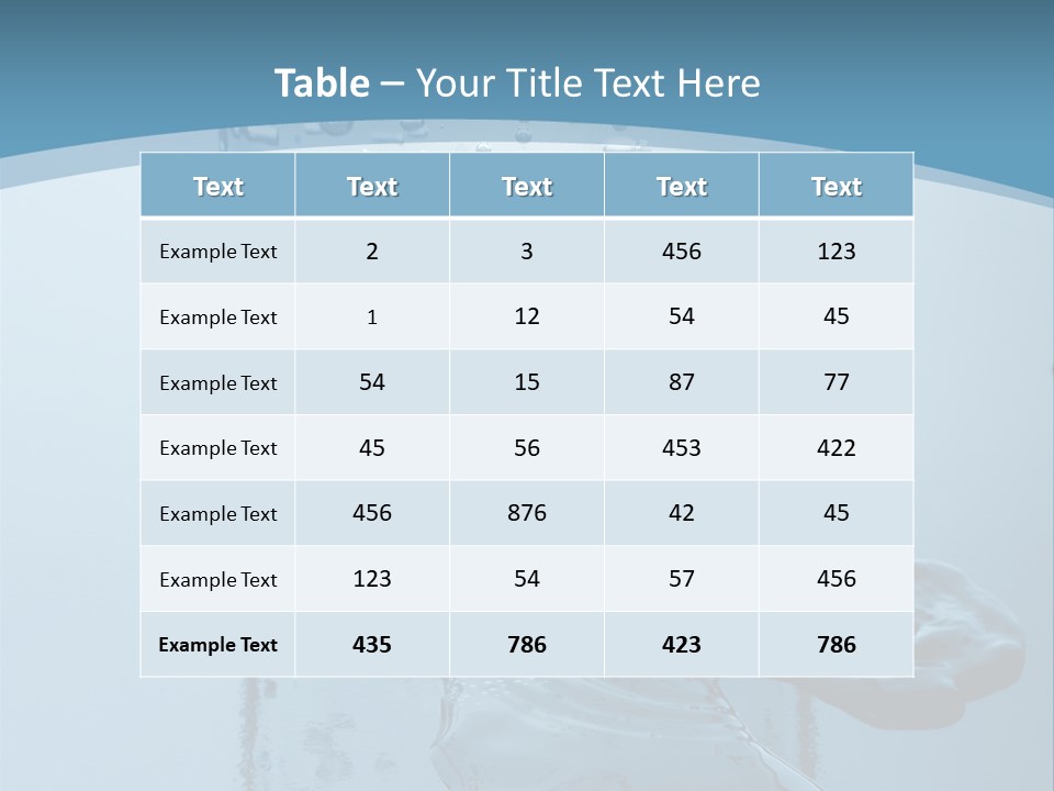 A Glass Of Water With A Toothbrush In It PowerPoint Template