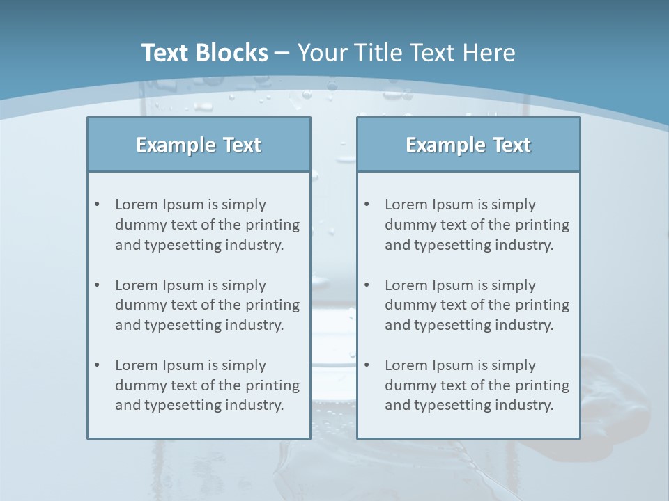A Glass Of Water With A Toothbrush In It PowerPoint Template