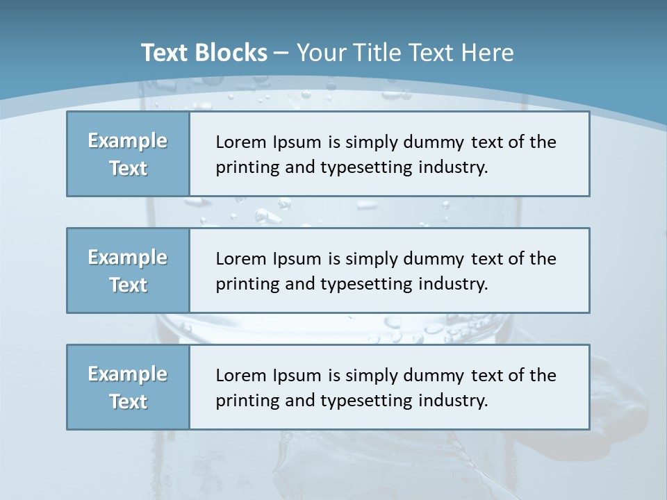 A Glass Of Water With A Toothbrush In It PowerPoint Template