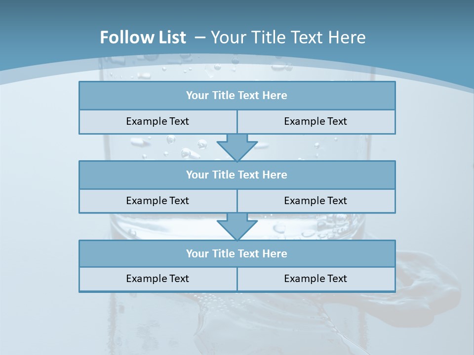 A Glass Of Water With A Toothbrush In It PowerPoint Template
