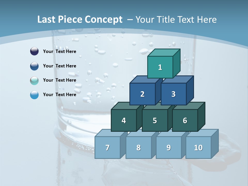 A Glass Of Water With A Toothbrush In It PowerPoint Template