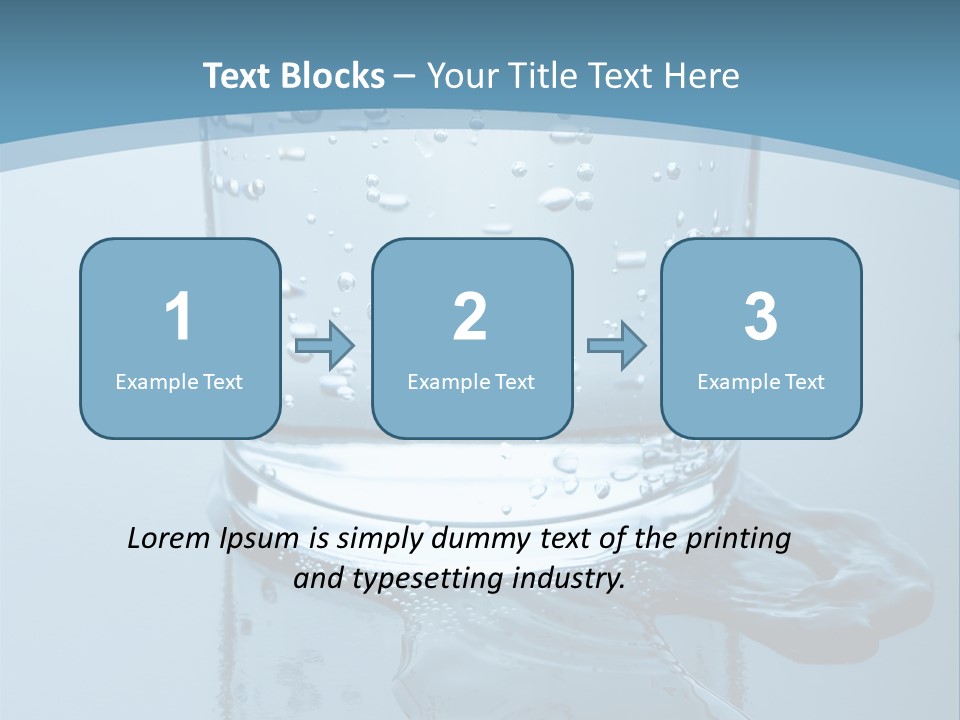 A Glass Of Water With A Toothbrush In It PowerPoint Template