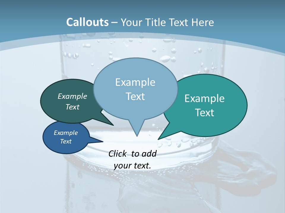A Glass Of Water With A Toothbrush In It PowerPoint Template