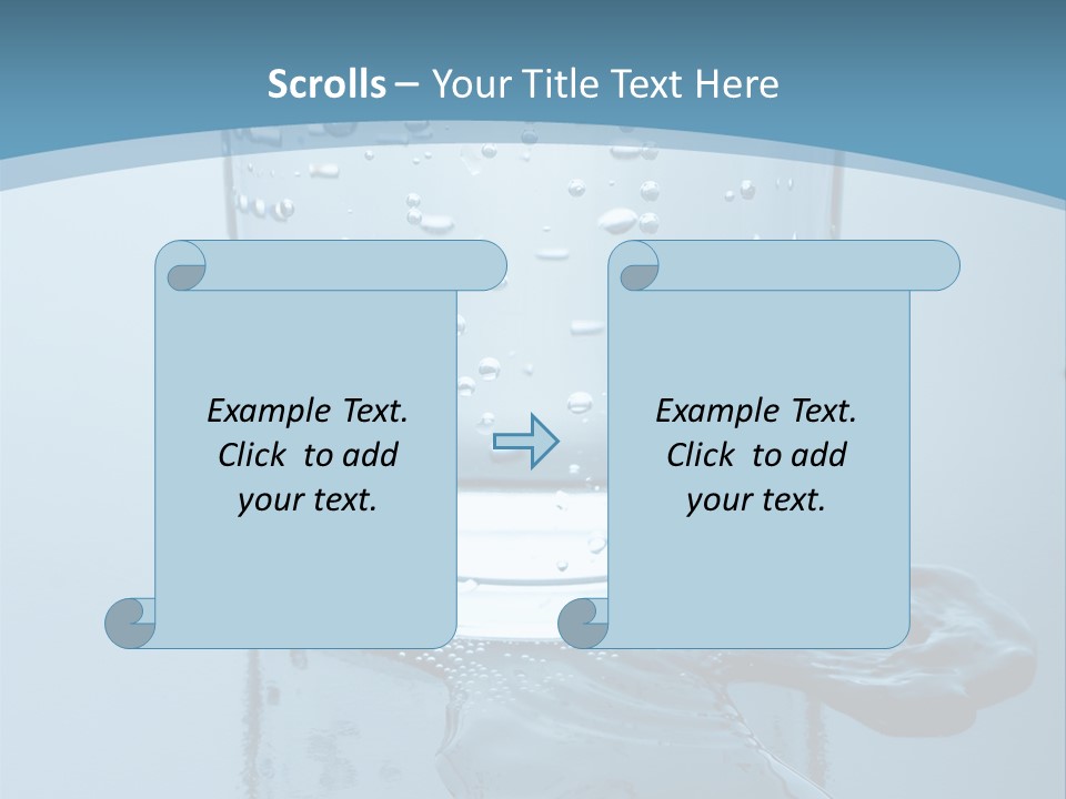 A Glass Of Water With A Toothbrush In It PowerPoint Template