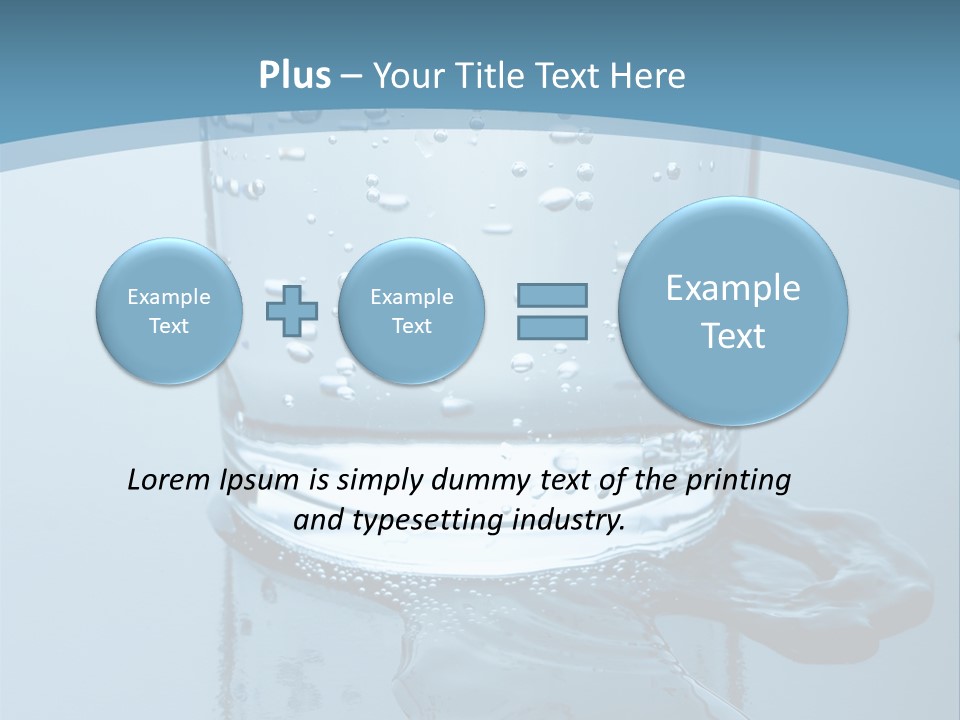 A Glass Of Water With A Toothbrush In It PowerPoint Template