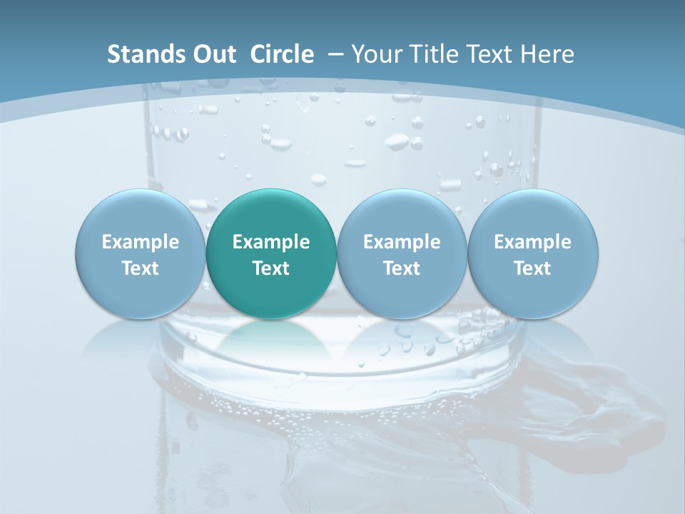 A Glass Of Water With A Toothbrush In It PowerPoint Template