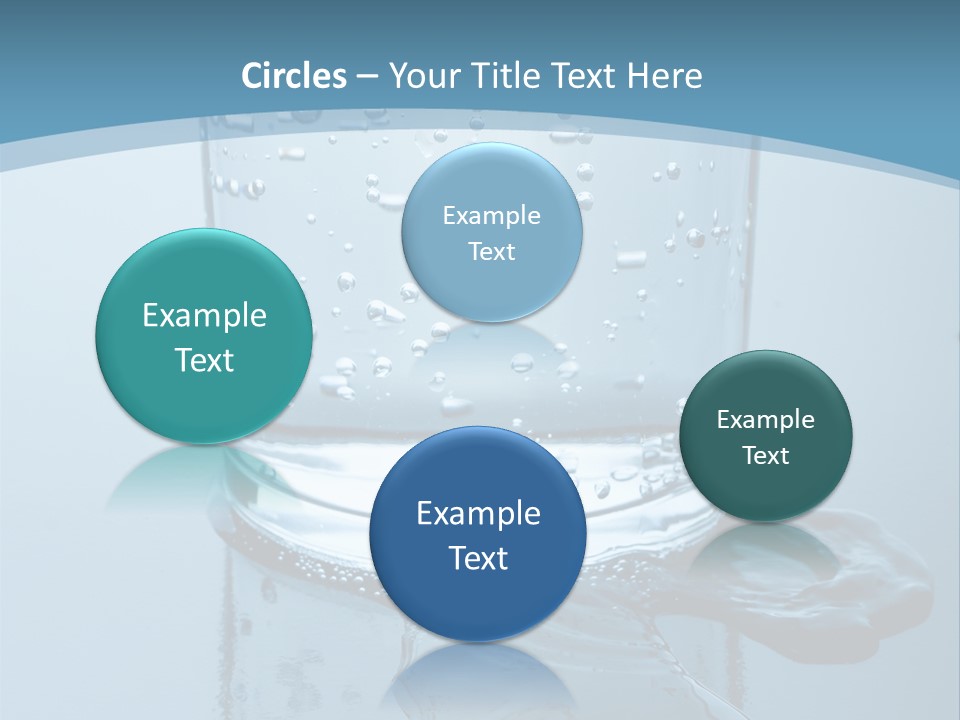 A Glass Of Water With A Toothbrush In It PowerPoint Template