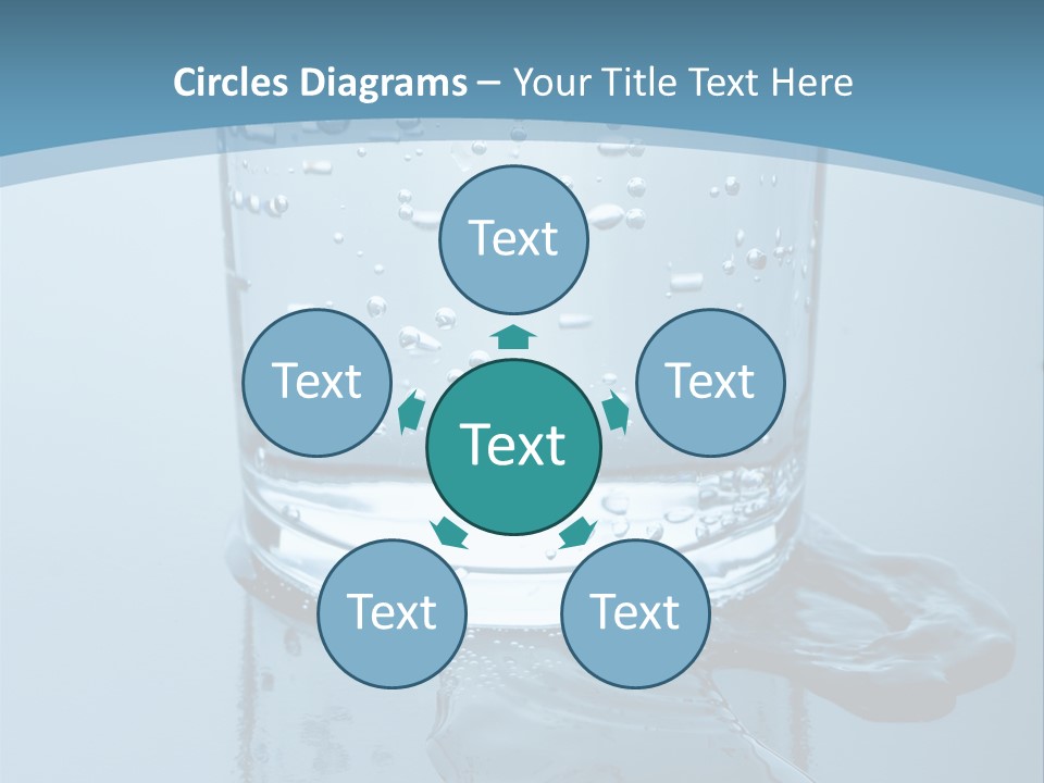 A Glass Of Water With A Toothbrush In It PowerPoint Template