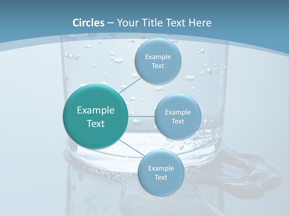 A Glass Of Water With A Toothbrush In It PowerPoint Template